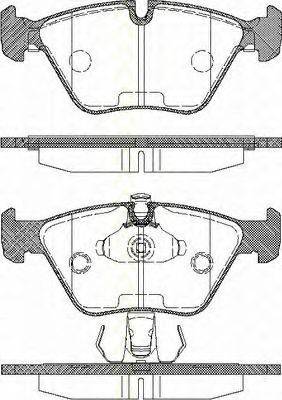 Triscan 8110 11002 - Bremžu uzliku kompl., Disku bremzes www.autospares.lv