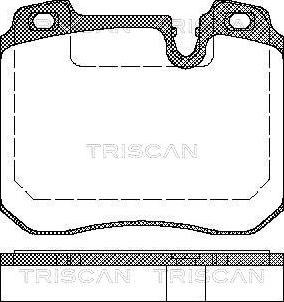 Triscan 8110 11014 - Bremžu uzliku kompl., Disku bremzes www.autospares.lv