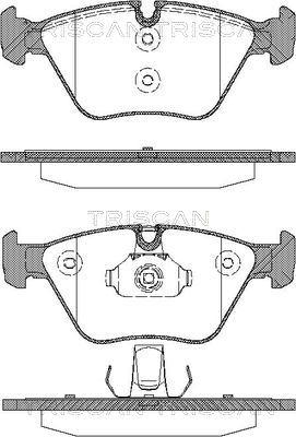 Triscan 8110 11015 - Тормозные колодки, дисковые, комплект www.autospares.lv