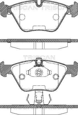 Triscan 8110 11010 - Тормозные колодки, дисковые, комплект www.autospares.lv