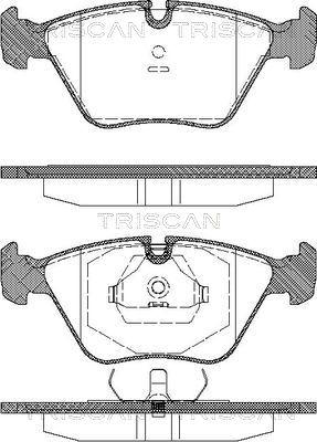 Triscan 8110 11898 - Bremžu uzliku kompl., Disku bremzes www.autospares.lv