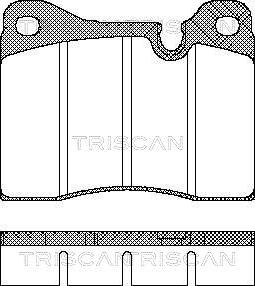 Triscan 8110 11226 - Brake Pad Set, disc brake www.autospares.lv