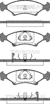 Triscan 403600301 - Тормозные колодки, дисковые, комплект www.autospares.lv