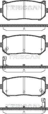 Triscan 8110 18003 - Brake Pad Set, disc brake www.autospares.lv