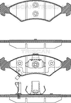 Triscan 8110 18007 - Тормозные колодки, дисковые, комплект www.autospares.lv