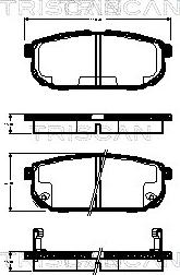 Triscan 8110 18014 - Bremžu uzliku kompl., Disku bremzes autospares.lv