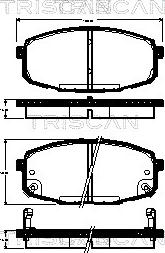 Triscan 8110 18016 - Bremžu uzliku kompl., Disku bremzes autospares.lv