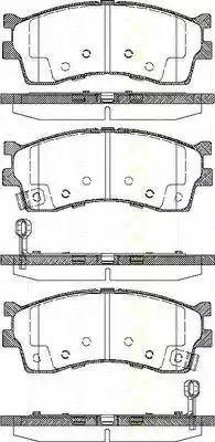 Triscan 8110 18011 - Bremžu uzliku kompl., Disku bremzes autospares.lv