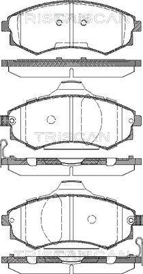 Triscan 8110 18012 - Brake Pad Set, disc brake www.autospares.lv