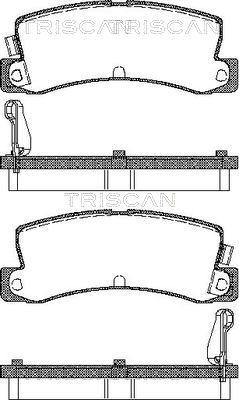 Triscan 8110 13955 - Bremžu uzliku kompl., Disku bremzes www.autospares.lv