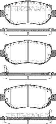 Triscan 8110 13044 - Тормозные колодки, дисковые, комплект www.autospares.lv