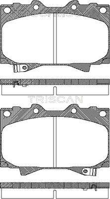 Triscan 8110 13048 - Bremžu uzliku kompl., Disku bremzes autospares.lv