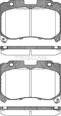 Triscan 8110 13050 - Brake Pad Set, disc brake www.autospares.lv