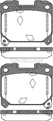 Triscan 8110 13051 - Bremžu uzliku kompl., Disku bremzes www.autospares.lv