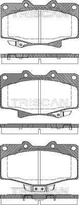 Triscan 8110 13052 - Bremžu uzliku kompl., Disku bremzes autospares.lv