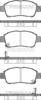 Triscan 8110 13019 - Тормозные колодки, дисковые, комплект www.autospares.lv