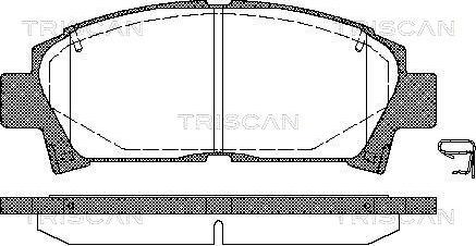 Triscan 8110 13014 - Тормозные колодки, дисковые, комплект www.autospares.lv