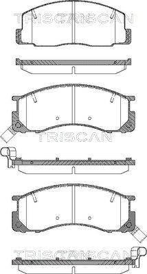 Triscan 8110 13015 - Brake Pad Set, disc brake www.autospares.lv