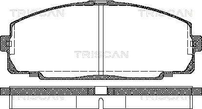 Triscan 8110 13016 - Brake Pad Set, disc brake www.autospares.lv