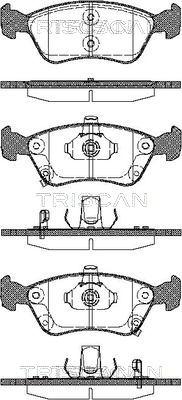 Triscan 8110 13018 - Bremžu uzliku kompl., Disku bremzes www.autospares.lv