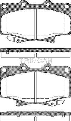 Triscan 8110 13013 - Bremžu uzliku kompl., Disku bremzes www.autospares.lv