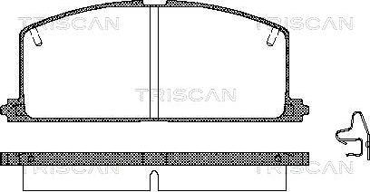 Triscan 8110 13089 - Brake Pad Set, disc brake www.autospares.lv