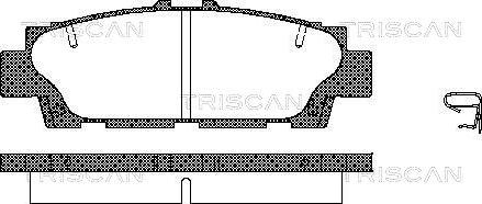 Triscan 8110 13035 - Brake Pad Set, disc brake www.autospares.lv