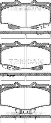 Triscan 8110 13030 - Bremžu uzliku kompl., Disku bremzes www.autospares.lv