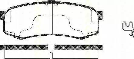 Triscan 8110 13032 - Bremžu uzliku kompl., Disku bremzes autospares.lv