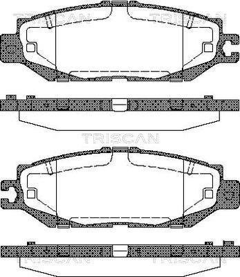 Triscan 8110 13037 - Bremžu uzliku kompl., Disku bremzes www.autospares.lv