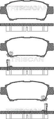 Triscan 8110 13027 - Bremžu uzliku kompl., Disku bremzes autospares.lv