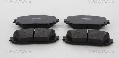 Triscan 8110 13072 - Brake Pad Set, disc brake www.autospares.lv