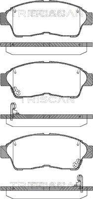 Triscan 8110 13157 - Bremžu uzliku kompl., Disku bremzes autospares.lv