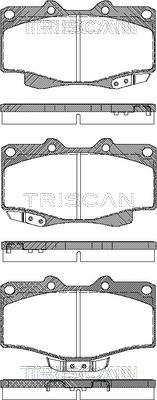 Triscan 8110 13178 - Brake Pad Set, disc brake www.autospares.lv