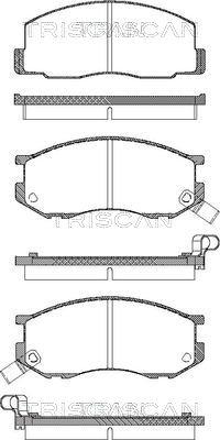 Triscan 8110 13833 - Brake Pad Set, disc brake www.autospares.lv