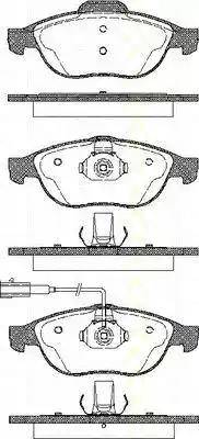 Triscan 8110 12009 - Тормозные колодки, дисковые, комплект www.autospares.lv