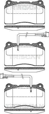 Triscan 8110 12004 - Bremžu uzliku kompl., Disku bremzes www.autospares.lv