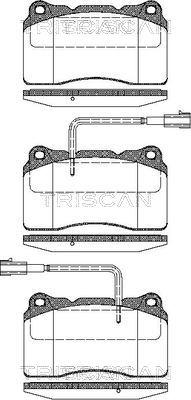 Triscan 8110 12014 - Bremžu uzliku kompl., Disku bremzes autospares.lv