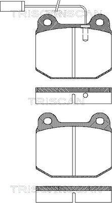 Triscan 8110 12012 - Bremžu uzliku kompl., Disku bremzes www.autospares.lv