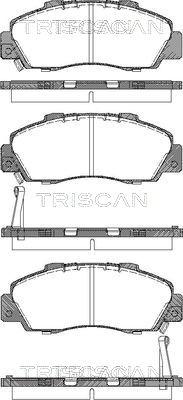 Triscan 8110 17009 - Тормозные колодки, дисковые, комплект www.autospares.lv