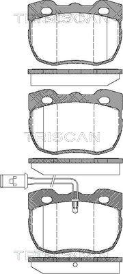 Triscan 8110 17006 - Bremžu uzliku kompl., Disku bremzes autospares.lv