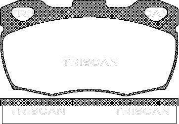 Triscan 8110 17003 - Bremžu uzliku kompl., Disku bremzes www.autospares.lv