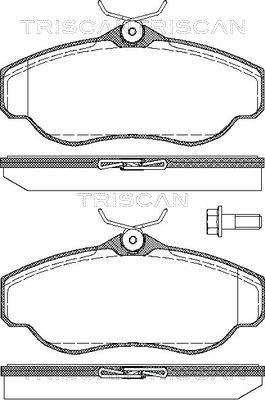 LUCAS LBP1251 - Brake Pad Set, disc brake www.autospares.lv