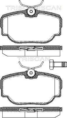 Triscan 1100-0986424564 - Bremžu uzliku kompl., Disku bremzes autospares.lv