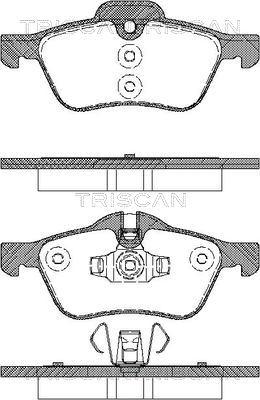 Triscan 8110 17017 - Bremžu uzliku kompl., Disku bremzes www.autospares.lv