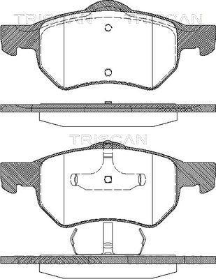 Triscan 8110 80598 - Bremžu uzliku kompl., Disku bremzes www.autospares.lv