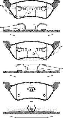 Triscan 8110 80534 - Bremžu uzliku kompl., Disku bremzes www.autospares.lv