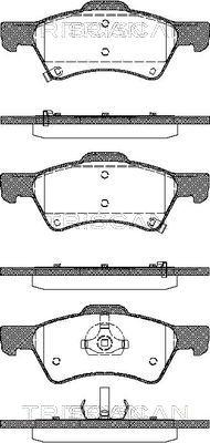 Triscan 8110 80535 - Bremžu uzliku kompl., Disku bremzes www.autospares.lv