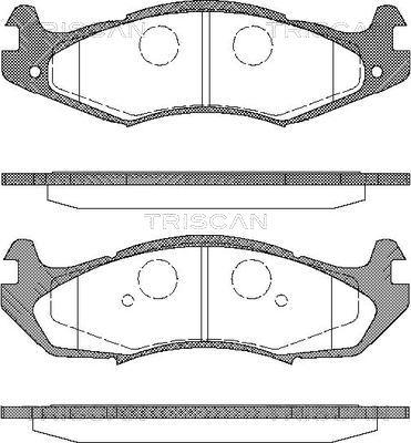 Triscan 8110 80524 - Bremžu uzliku kompl., Disku bremzes www.autospares.lv