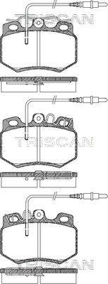 Triscan 8110 38001 - Bremžu uzliku kompl., Disku bremzes autospares.lv